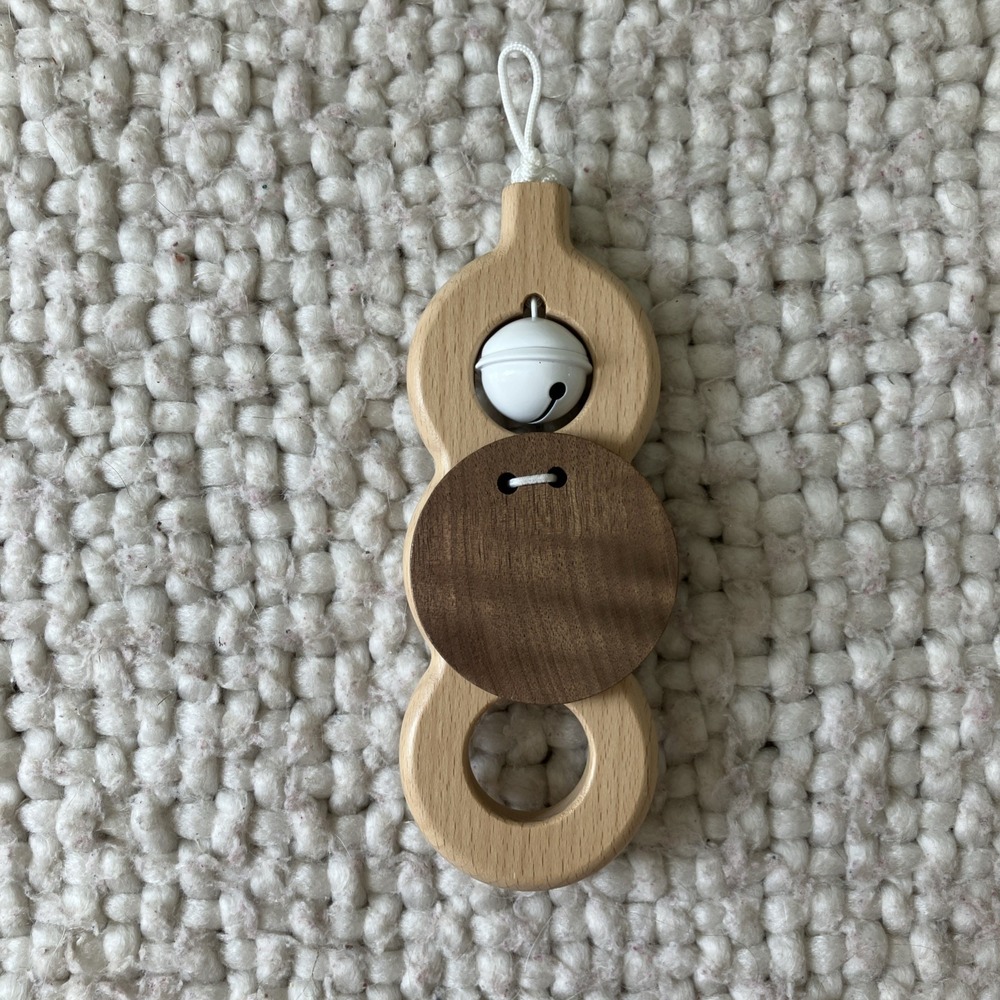 Lovevery Wooden Rattle Bell Toy replacement for play gym part piece